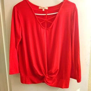 NWT XL 1/4 sleeve top